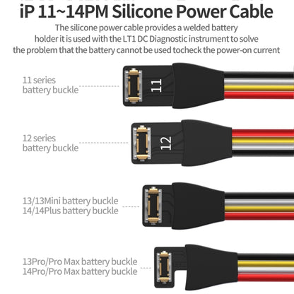 QianLi Silicone Power Cable for iPhone 11 to 14 Series - Repair & Spare Parts by QIANLI | Online Shopping UK | buy2fix