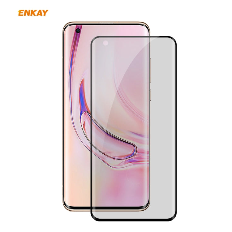 For Xiaomi Mi 10 / Mi 10 Pro ENKAY Hat-Prince 0.26mm 9H 3D Curved Heat Bending Privacy Anti-spy Full Screen Tempered Glass Film -  by ENKAY | Online Shopping UK | buy2fix