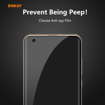 For Xiaomi Mi 10 / Mi 10 Pro ENKAY Hat-Prince 0.26mm 9H 3D Curved Heat Bending Privacy Anti-spy Full Screen Tempered Glass Film -  by ENKAY | Online Shopping UK | buy2fix