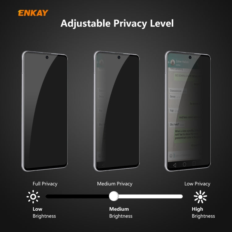 For Redmi Note 9S / Note 9 Pro  ENKAY Hat-Prince 0.26mm 9H 6D Privacy Anti-spy Full Screen Tempered Glass Film -  by ENKAY | Online Shopping UK | buy2fix