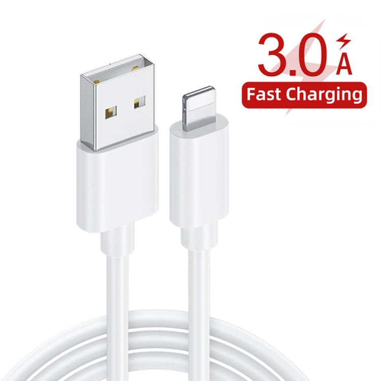 2 in 1 1m USB to 8 Pin Data Cable + 30W QC 3.0 4 USB Interfaces Mobile Phone Tablet PC Universal Quick Charger Travel Charger Set, UK Plug(White) - Apple Accessories by buy2fix | Online Shopping UK | buy2fix