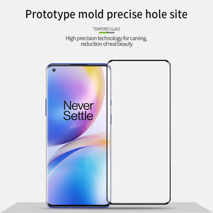 For OnePlus 8 Pro MOFI 9H 3D Explosion Proof Thermal Bending Full Screen Covered Tempered Glass Film(Black) - OnePlus Tempered Glass by MOFI | Online Shopping UK | buy2fix