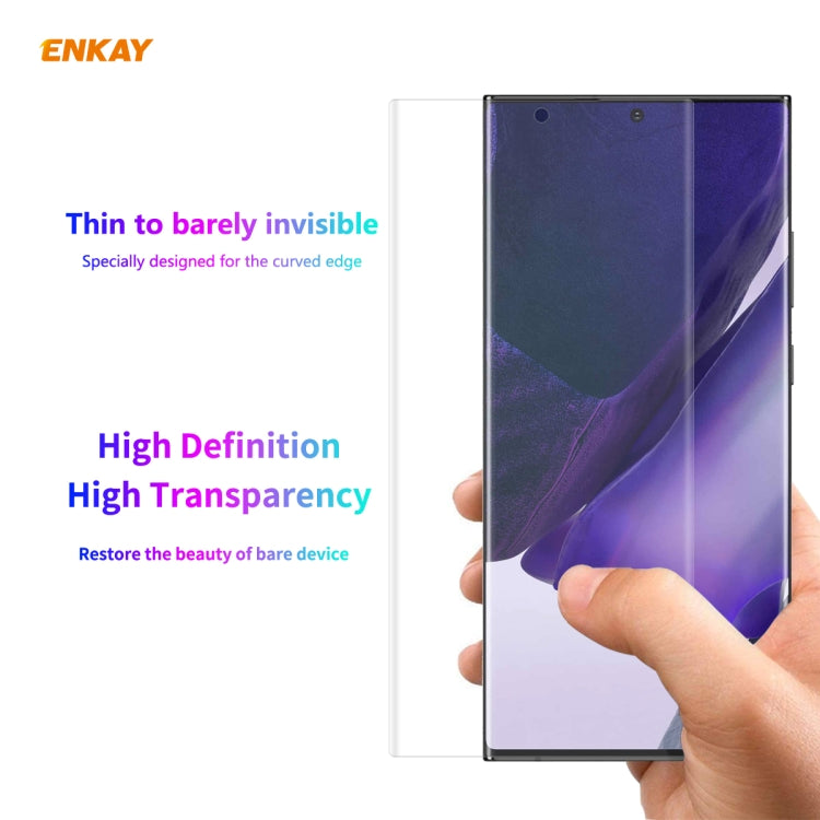 For Samsung Galaxy Note 20 Ultra 2 PCS ENKAY Hat-Prince 3D Full Screen PET Curved Hot Bending HD Screen Protector Soft Film(Transparent) - For Samsung by ENKAY | Online Shopping UK | buy2fix