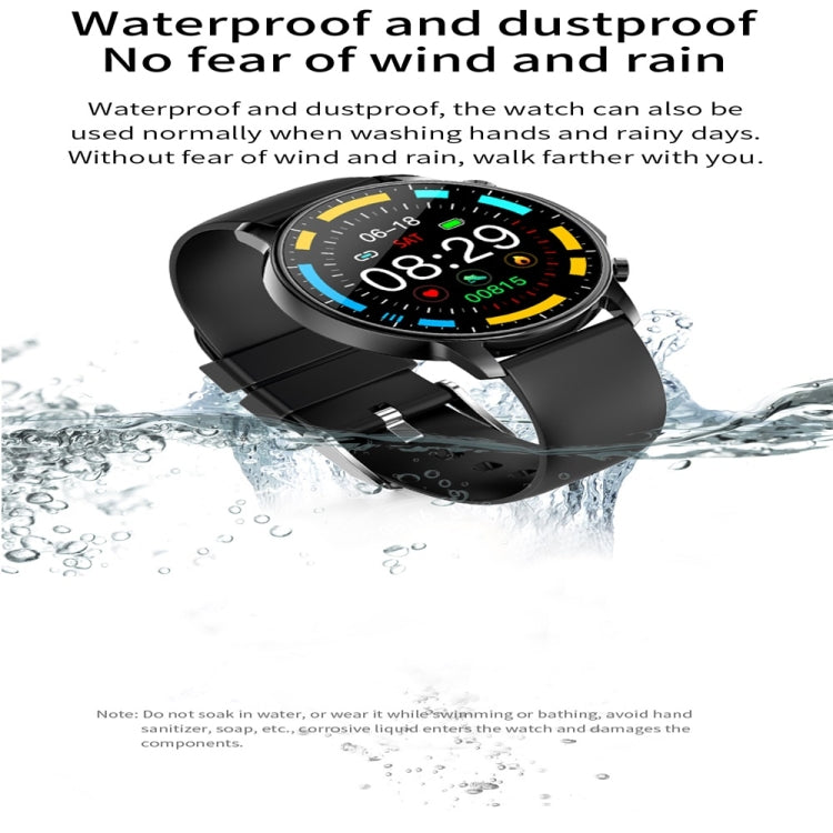 V23 1.28inch IPS Color Screen Smart Watch IP67 Waterproof,Support Heart Rate Monitoring/Blood Pressure Monitoring/Blood Oxygen Monitoring/Sleep Monitoring(Black) - Smart Wear by buy2fix | Online Shopping UK | buy2fix