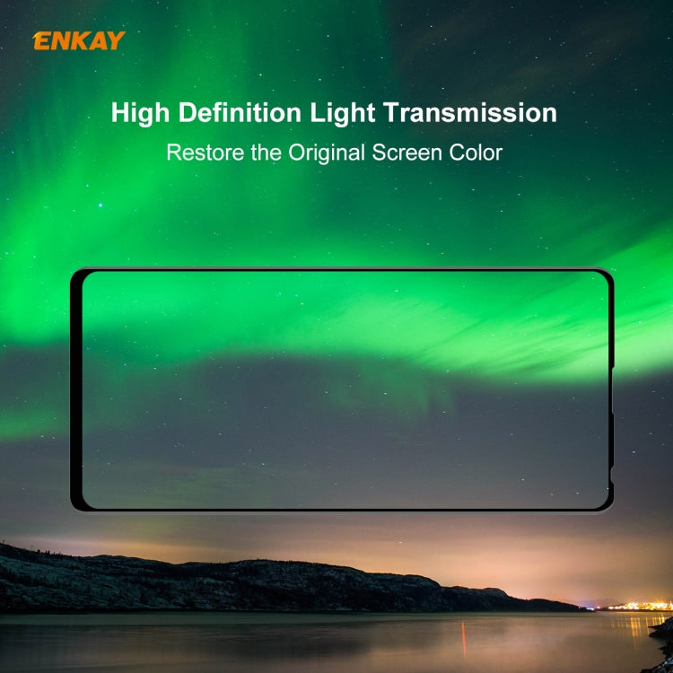 For Xiaomi Redmi Note 9S/Note 9 Pro 2 PCS ENKAY Hat-Prince 0.26mm 9H 6D Curved Full Screen Eye Protection Green Film Tempered Glass Protector - Xiaomi Accessories by ENKAY | Online Shopping UK | buy2fix