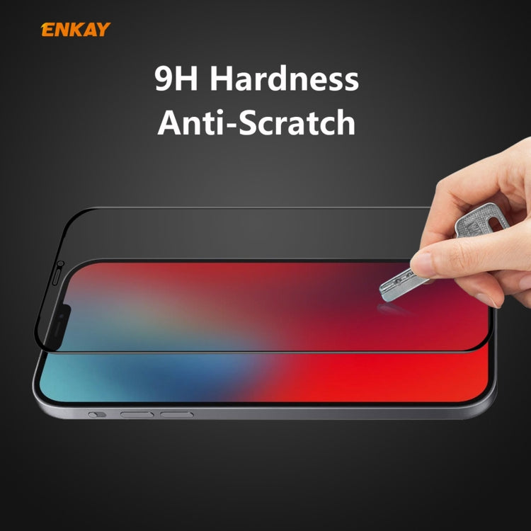 For iPhone 12 / 12 Pro ENKAY 0.26mm 9H 6D Privacy Anti-spy Full Screen Tempered Glass Film - iPhone 12 mini Tempered Glass by ENKAY | Online Shopping UK | buy2fix