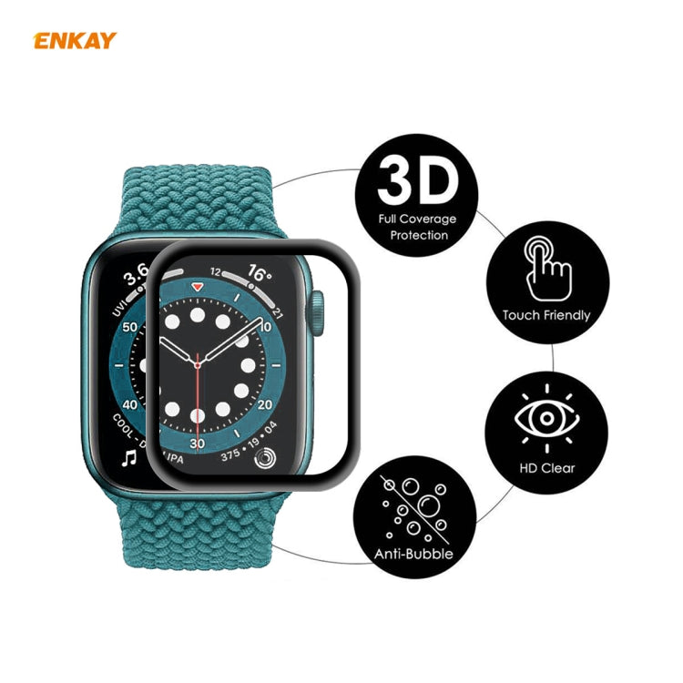 For Apple Watch 6/5/4/SE 44mm 10 PCS ENKAY Hat-Prince 3D Full Screen Soft PC Edge + PMMA HD Screen Protector Film - Watch Cases by ENKAY | Online Shopping UK | buy2fix