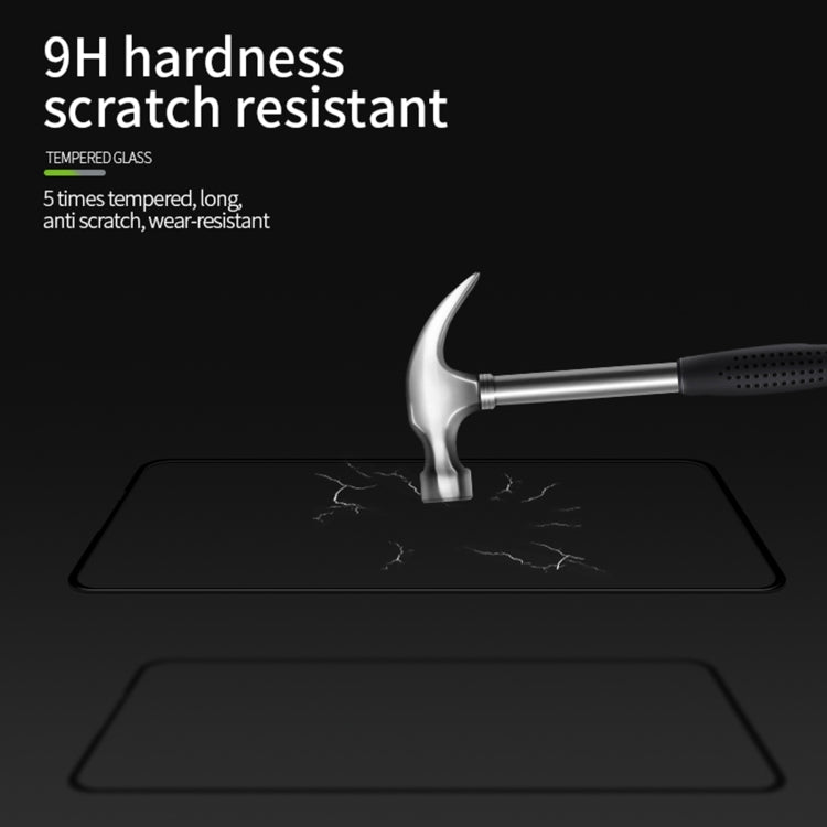 For OPPO Reno4 Z PINWUYO 9H 3D Curved Full Screen Explosion-proof Tempered Glass Film(Black) - OPPO Tempered Glass by PINWUYO | Online Shopping UK | buy2fix