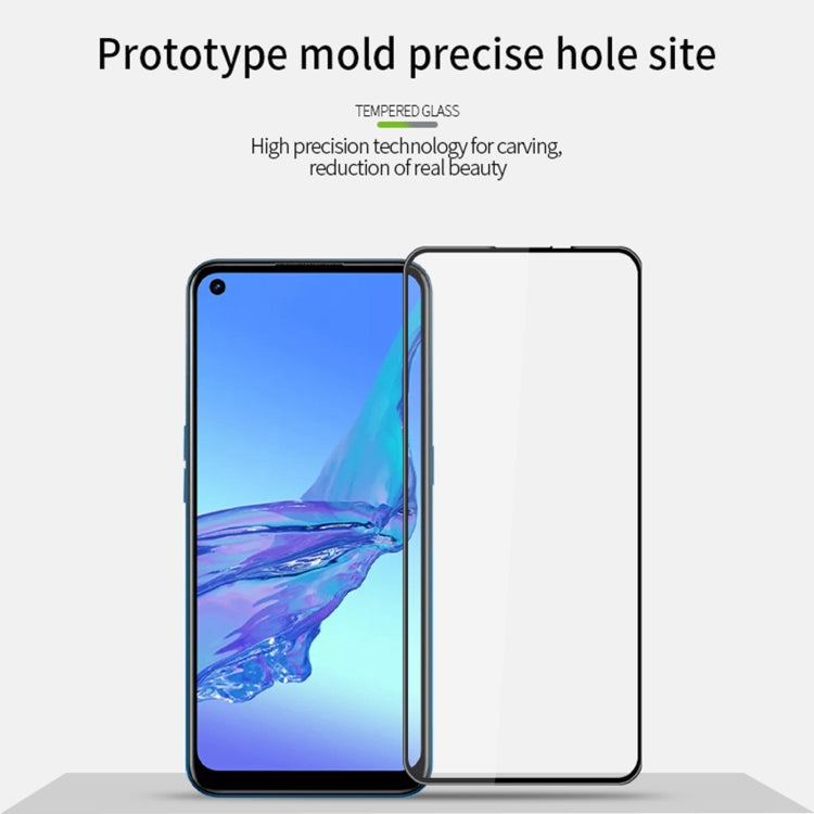 For OPPO A32 / A33 / A53 (2020) PINWUYO 9H 3D Curved Full Screen Explosion-proof Tempered Glass Film(Black) - OPPO Tempered Glass by PINWUYO | Online Shopping UK | buy2fix