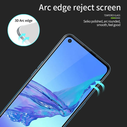 For OPPO A32 / A33 / A53 (2020) PINWUYO 9H 3D Curved Full Screen Explosion-proof Tempered Glass Film(Black) - OPPO Tempered Glass by PINWUYO | Online Shopping UK | buy2fix