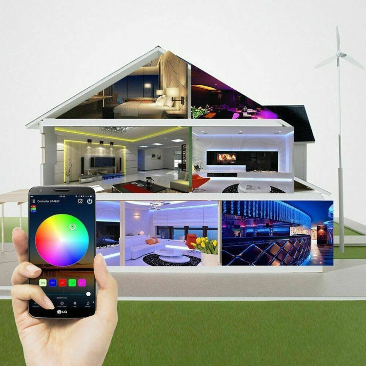 5M 5050 RGB LED Strip Light WIFI Smart Home Power Kit Set (Not waterproof) - Bare Board Light by buy2fix | Online Shopping UK | buy2fix