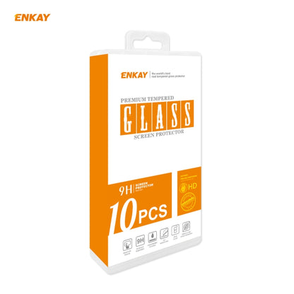 For Huawei P Smart 2021 10 PCS ENKAY Hat-Prince 0.26mm 9H 2.5D Curved Edge Tempered Glass Film - Huawei Tempered Glass by PINWUYO | Online Shopping UK | buy2fix