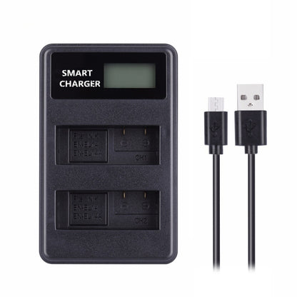 For Nikon EN-EL14/EN-EL14a Smart LCD Display USB Dual-Channel Charger - Camera Accessories by buy2fix | Online Shopping UK | buy2fix