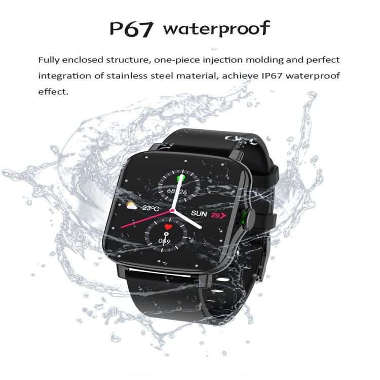 FM08 1.69 inch Color Screen Smart Watch IP67 Waterproof,Support Heart Rate Monitoring/Blood Pressure Monitoring/Blood Oxygen Monitoring/Sleep Monitoring(Black) - Smart Wear by buy2fix | Online Shopping UK | buy2fix