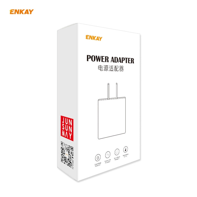 ENKAY Hat-Prince U090 20W PD + QC 3.0 Portable Dual Ports Fast Charging Travel Charger Power Adapter, US Plug - USB Charger by ENKAY | Online Shopping UK | buy2fix