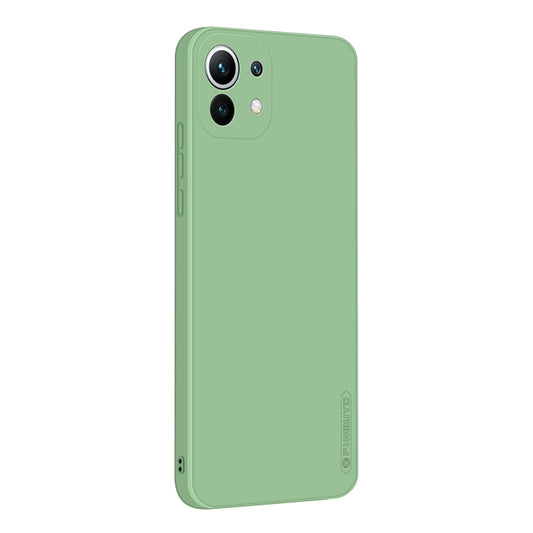 For Xiaomi Mi 11 Lite PINWUYO Touching Series Liquid Silicone TPU Shockproof Case(Green) - Xiaomi Cases by PINWUYO | Online Shopping UK | buy2fix