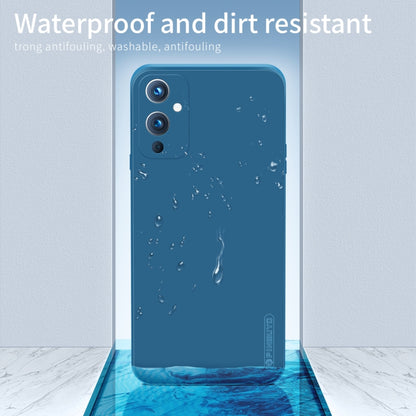 For OnePlus 9 PINWUYO Touching Series Liquid Silicone TPU Shockproof Case(Blue) - OnePlus Cases by PINWUYO | Online Shopping UK | buy2fix