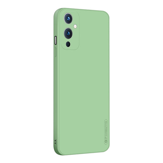 For OnePlus 9 PINWUYO Touching Series Liquid Silicone TPU Shockproof Case(Green) - OnePlus Cases by PINWUYO | Online Shopping UK | buy2fix