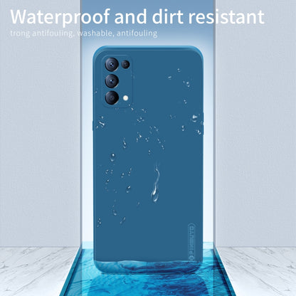 For OPPO Reno5 Pro  PINWUYO Touching Series Liquid Silicone TPU Shockproof Case(Blue) - OPPO Cases by PINWUYO | Online Shopping UK | buy2fix