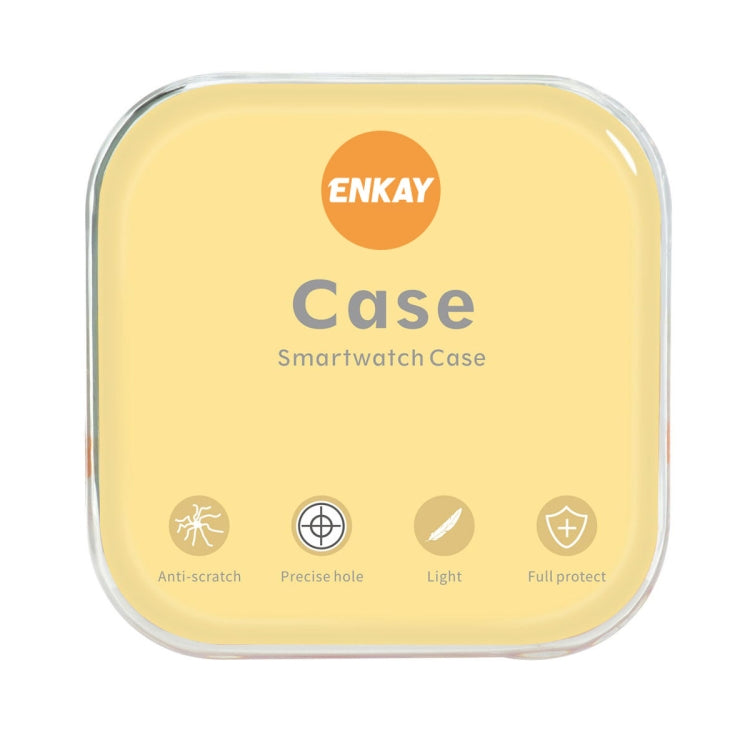 For Huawei Watch 3 46mm ENKAY Hat-Prince Full Coverage Transparent Soft Case TPU HD Clear Cover(Gold) - Watch Cases by ENKAY | Online Shopping UK | buy2fix