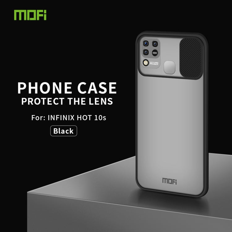 For Infinix HOT 10s / 10t /10s NFC MOFI Xing Dun Series Translucent Frosted PC + TPU Privacy Anti-glare Shockproof All-inclusive Protective Case(Black) - Infinix Cases by MOFI | Online Shopping UK | buy2fix