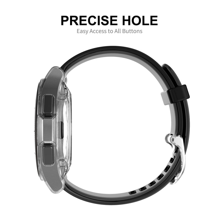 For Samsung Watch4 Classic 46mm ENKAY Hat-Prince Full Coverage Transparent Soft Case TPU HD Clear Cover + Tempered Glass Protector - Watch Cases by ENKAY | Online Shopping UK | buy2fix