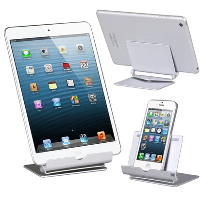 Universal Metal Tablet Mobile Phone Holder Stand 360 Degree Rotating Accessory Foldable Desktop - Desktop Holder by buy2fix | Online Shopping UK | buy2fix