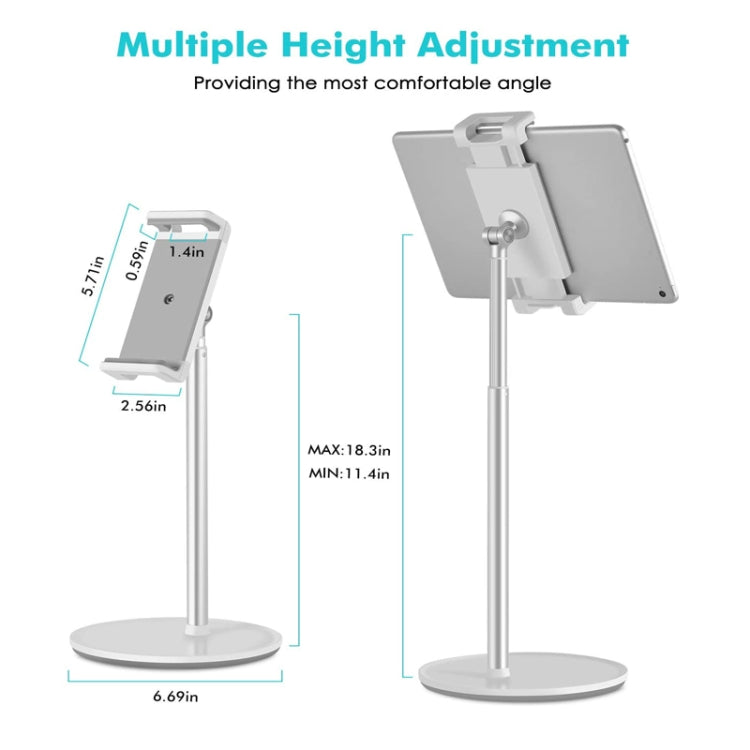 AP-4H Height Adjustable Aluminum Alloy Holder for 4.5-13 inch Mobile Phones and Tablets - Desktop Holder by buy2fix | Online Shopping UK | buy2fix