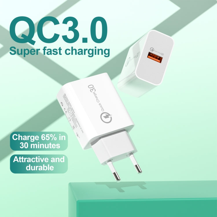 APD-2003 18W QC3.0 Single Port USB Travel Charger for Mobile Phone / Tablet(US Plug) - Mobile Accessories by buy2fix | Online Shopping UK | buy2fix