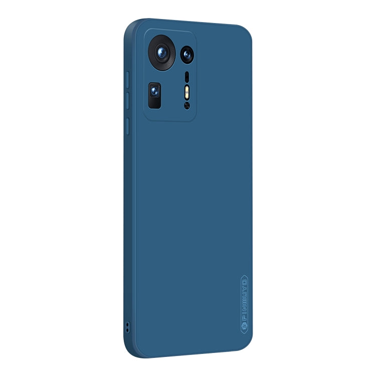 For Xiaomi Mix 4 PINWUYO Touching Series Liquid Silicone TPU Shockproof Case(Blue) - Xiaomi Cases by PINWUYO | Online Shopping UK | buy2fix