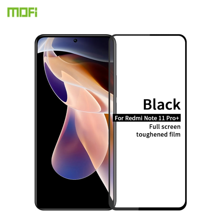 For Xiaomi Redmi Note 11 Pro MOFI 9H 2.5D Full Screen Tempered Glass Film(Black) -  by MOFI | Online Shopping UK | buy2fix