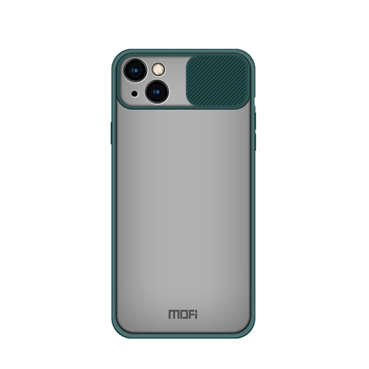 For iPhone 13 MOFI Translucent Frosted PC + TPU Phone Case(Green) - iPhone 13 Cases by MOFI | Online Shopping UK | buy2fix