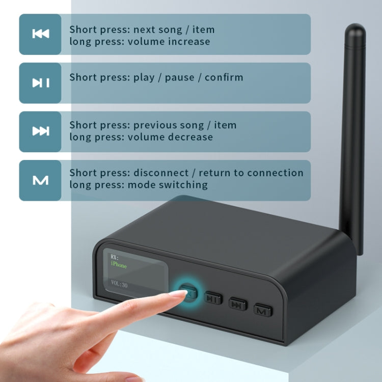 BT07 2 in 1Bluetooth 5.1 Audio Receiver & Transmitter Supports Fiber / Coaxial / 3.5mm - Audio Receiver Transmitter by buy2fix | Online Shopping UK | buy2fix