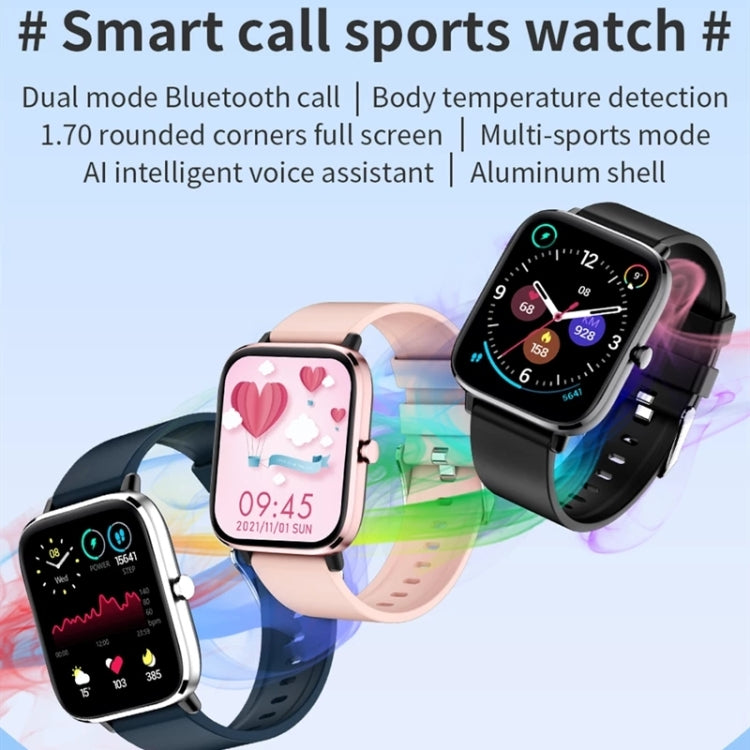 T45S 1.7 inch Color Screen Smart Watch, IP67 Waterproof,Support Temperature Monitoring/Heart Rate Monitoring/Blood Pressure Monitoring/Blood Oxygen Monitoring/Sleep Monitoring(Pink) - Smart Wear by buy2fix | Online Shopping UK | buy2fix