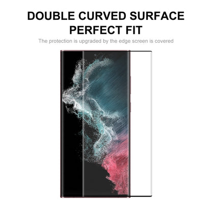 For Samsung Galaxy S22 Ultra ENKAY 3D Hot Bending Explosion-proof Full Tempered Glass Film - Samsung Accessories by ENKAY | Online Shopping UK | buy2fix