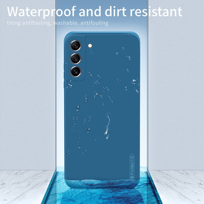 For Samsung Galaxy S21 FE 5G PINWUYO Sense Series Liquid Silicone TPU Phone Case(Blue) - Galaxy Phone Cases by PINWUYO | Online Shopping UK | buy2fix