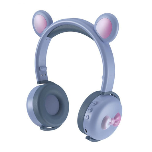 AEC BK7 Cute Bear Children Wireless Bluetooth Headset with LED Light(MoDiLan) - Apple Accessories by AEC | Online Shopping UK | buy2fix