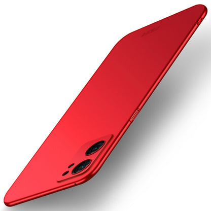 For OPPO Reno7 5G Global / Find X5 Lite MOFI Frosted PC Ultra-thin Hard Case(Red) - OPPO Cases by MOFI | Online Shopping UK | buy2fix