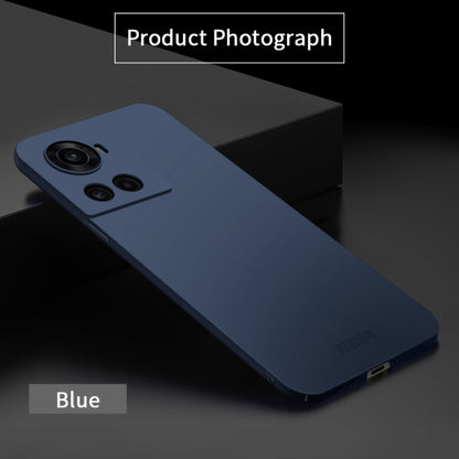 For OnePlus Ace 5G / 10R 5G MOFI Frosted PC Ultra-thin Hard Case(Blue) - OnePlus Cases by MOFI | Online Shopping UK | buy2fix