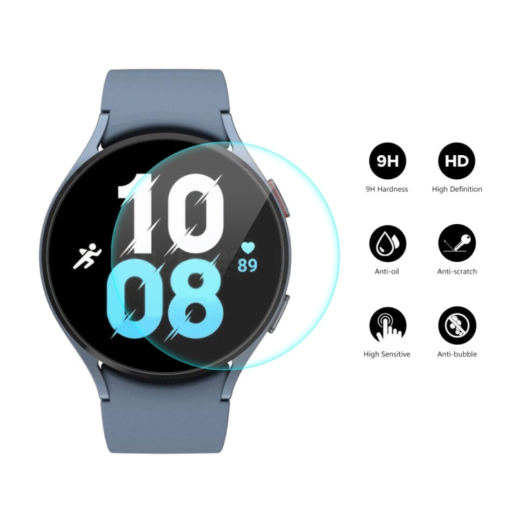 5 PCS For Samsung Galaxy Watch5 44mm ENKAY 0.2mm 9H Tempered Glass Screen Protector Watch Film - Screen Protector by ENKAY | Online Shopping UK | buy2fix