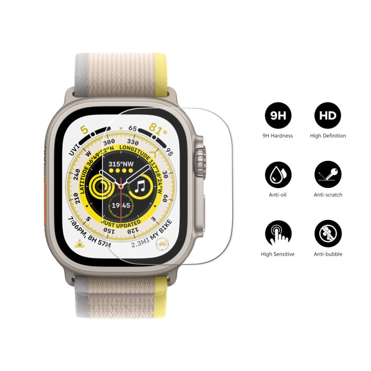 For Apple Watch Ultra / Ultra 2 / Ultra 3 49mm 10pcs ENKAY 0.2mm 9H Tempered Glass Watch Film - Others by ENKAY | Online Shopping UK | buy2fix