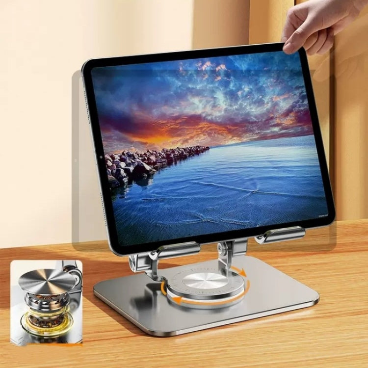 2026 Folding Adjustable Height Ergonomic 360 Rotation CNC Aluminum Desk Laptop Stand - Computer & Networking by buy2fix | Online Shopping UK | buy2fix