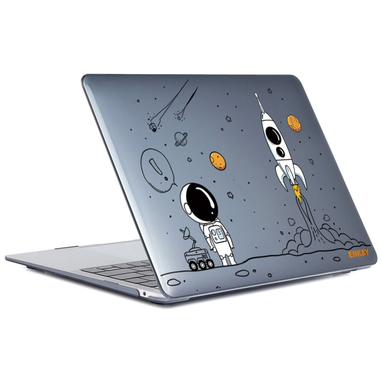 For MacBook Air 13.3 2018 A1932 ENKAY Hat-Prince 3 in 1 Spaceman Pattern Laotop Protective Crystal Case with TPU Keyboard Film / Anti-dust Plugs, Version:EU(Spaceman No.1) - MacBook Air Cases by ENKAY | Online Shopping UK | buy2fix