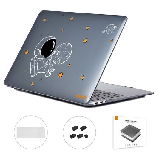 For MacBook Air 13.3 2020 A2179/A2337/A2779 2023 ENKAY Hat-Prince 3 in 1 Spaceman Pattern Laotop Protective Crystal Case with TPU Keyboard Film / Anti-dust Plugs, Version:US(Spaceman No.5) - MacBook Air Cases by ENKAY | Online Shopping UK | buy2fix