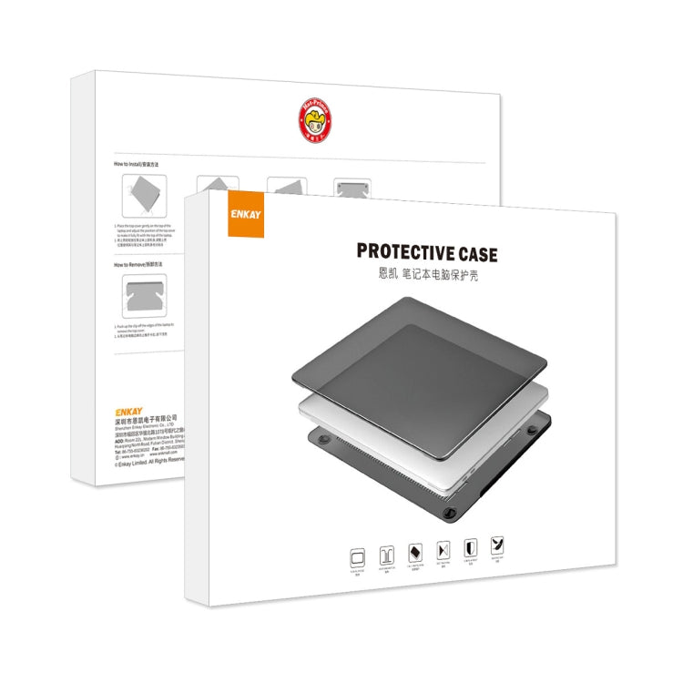 For MacBook Pro 13.3 A1706/A1989/A2159 ENKAY Hat-Prince 3 in 1 Protective Bracket  Case Cover Hard Shell with TPU Keyboard Film / Anti-dust Plugs, Version:US(Grey) - MacBook Pro Cases by ENKAY | Online Shopping UK | buy2fix