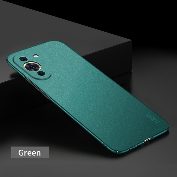 For Huawei Nova 10 MOFI Fandun Series Frosted PC Ultra-thin Phone Case(Green) - Huawei Cases by MOFI | Online Shopping UK | buy2fix