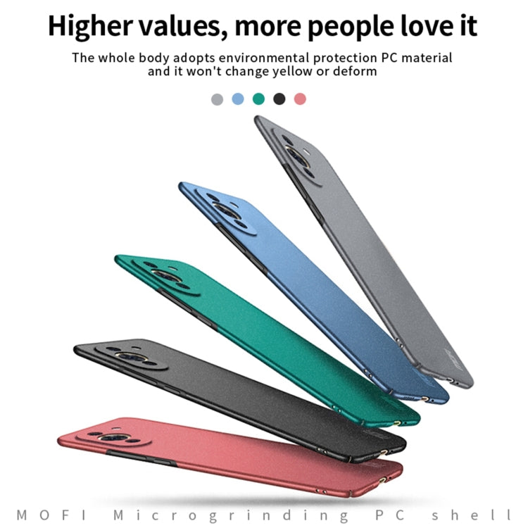 For Huawei Nova 10 MOFI Fandun Series Frosted PC Ultra-thin Phone Case(Green) - Huawei Cases by MOFI | Online Shopping UK | buy2fix