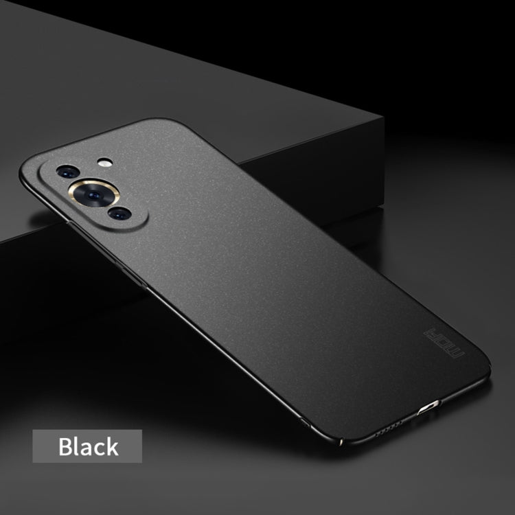 For Huawei Nova 10 Pro MOFI Fandun Series Frosted PC Ultra-thin Phone Case(Black) - Huawei Cases by MOFI | Online Shopping UK | buy2fix