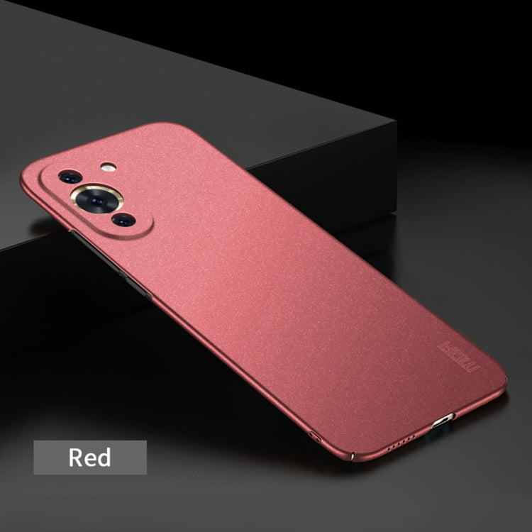 For Huawei Nova 10 Pro MOFI Fandun Series Frosted PC Ultra-thin Phone Case(Red) - Huawei Cases by MOFI | Online Shopping UK | buy2fix