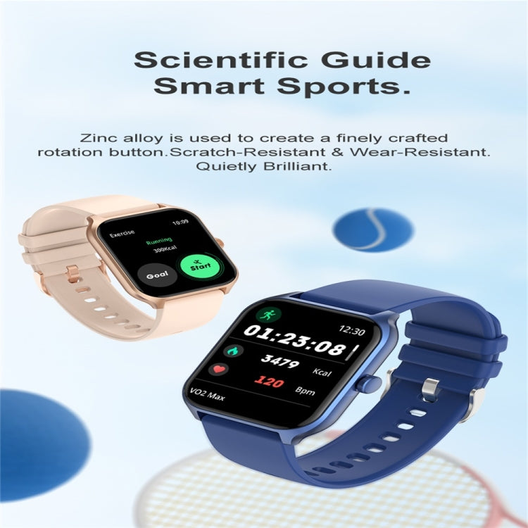 P58 1.96 inch Color Screen Smart Watch Support Heart Rate Monitoring / Blood Pressure Monitoring(Black) - Smart Wear by buy2fix | Online Shopping UK | buy2fix